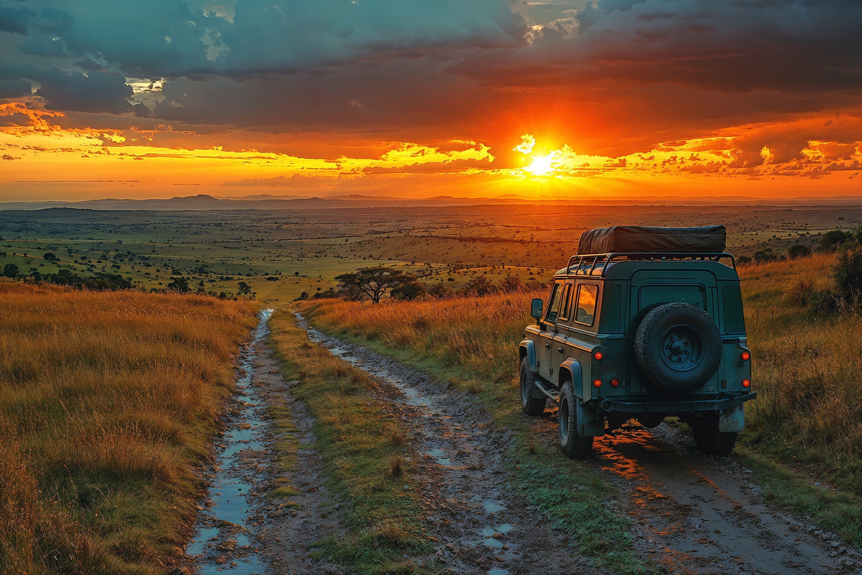 Kenyan mountain adventure landscape